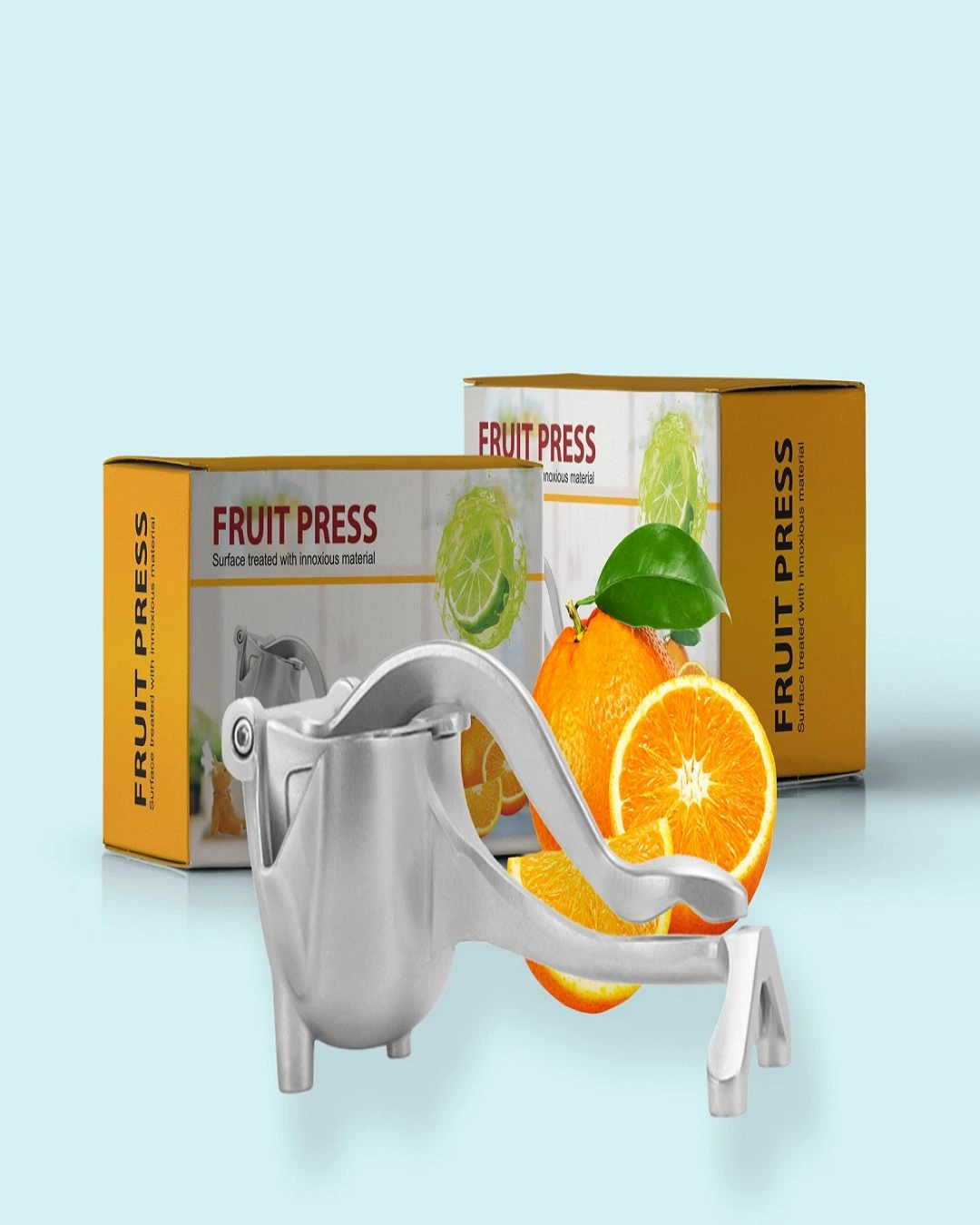 Manual Fruit Press Aluminum – Fresh Juice Made Easy!