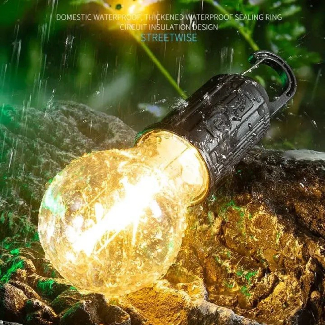 Solar Rechargeable Camping Light | Waterproof LED Lamp