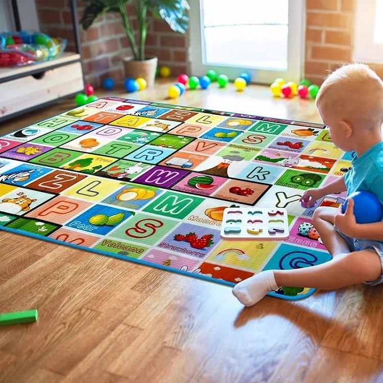 Plastic PE Laminating Printed Film With Printing For EPE Foam Baby Crawling Mat Kids Play Mat Children Waterproof Floorings