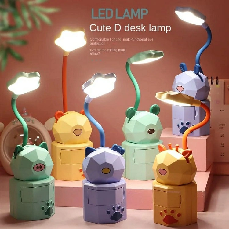 Usb Rechargeable Lamps Comfortable Energy-saving Not Dazzling 360 Degree Adjustable Eye Protection For Kids Gift Led Table Lamp