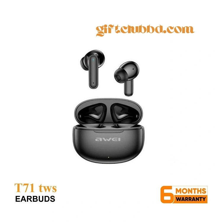 Awei T71 TWS Earbuds V Bluetooth 5.3 Earphones With Mic